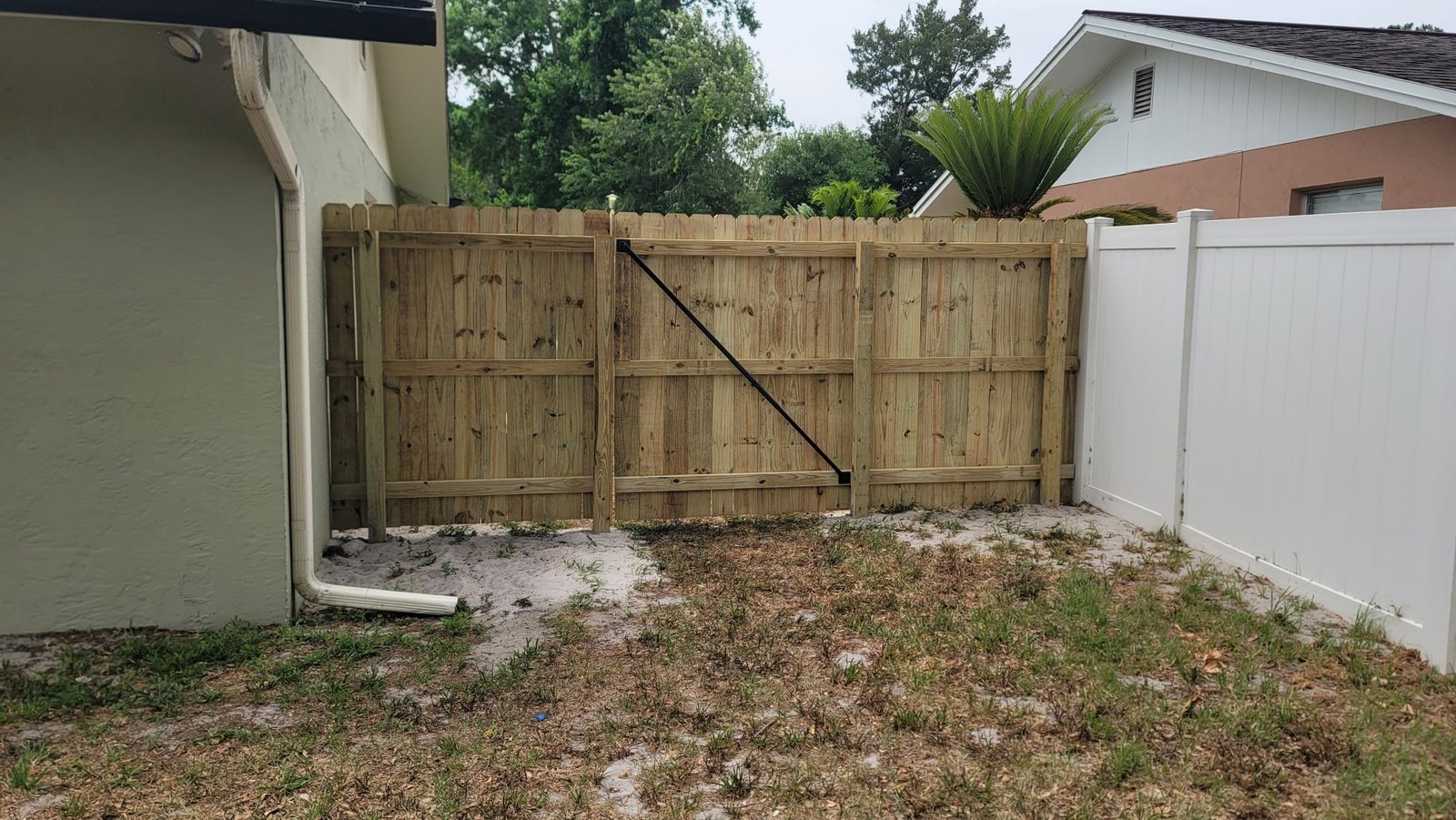 Wood Fence Project 12