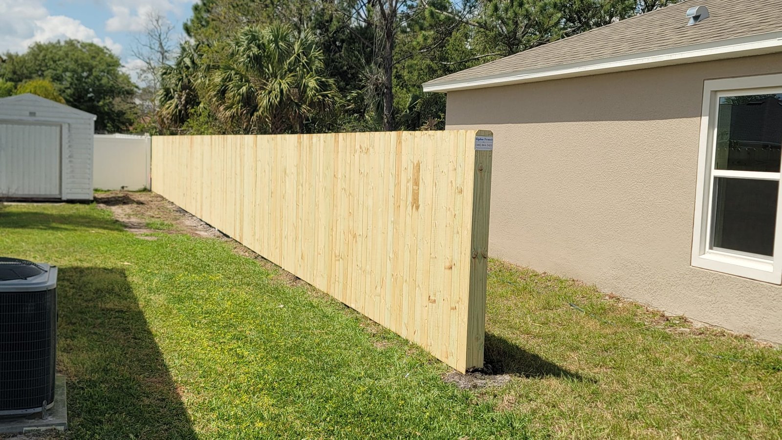 Wood Fence Project 16